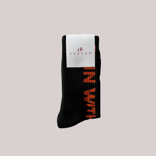 BLVCK RUN WITH THE BULLS CREW SOCKS