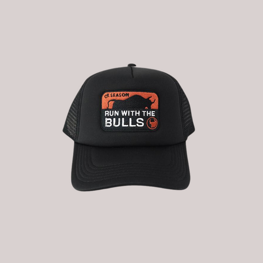 RUN WITH THE BULLS FOAM TRUCKER HAT